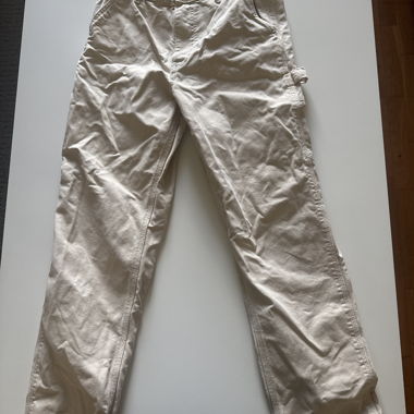 Pantaloni beige in cotone Pull&Bear