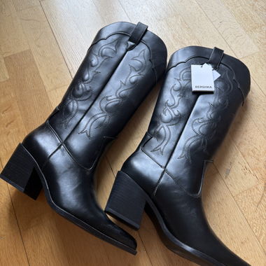 Stivali da cowboy neri