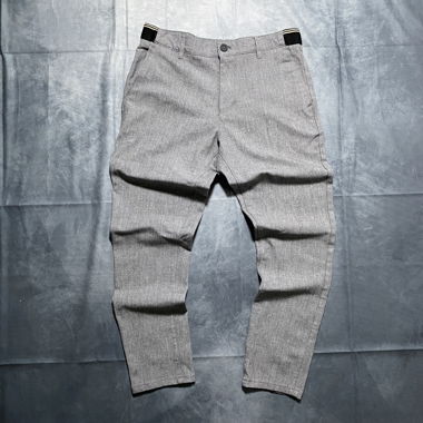 Grey chino trousers with elastic waistband size M 