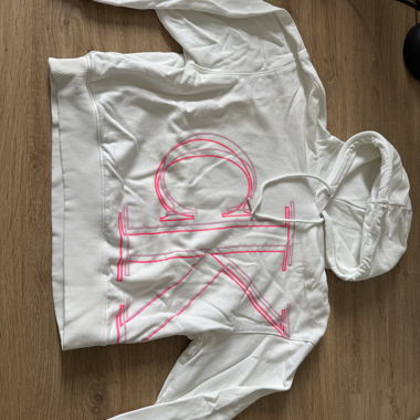 Calvin Klein Jeans white hoodie XS