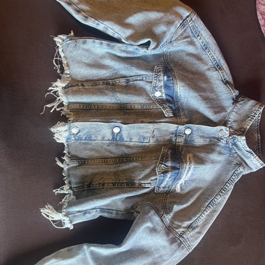 giacca di jeans blu