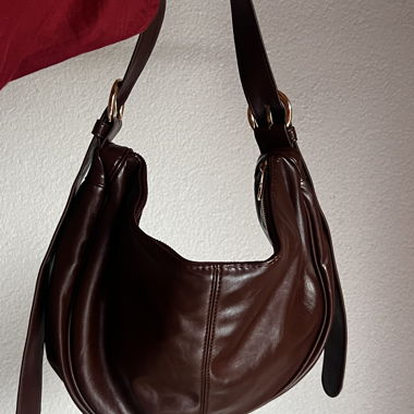 Borsa a tracolla marrone