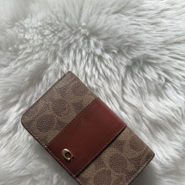COACH Essential Signature Wallet Cow Leather 