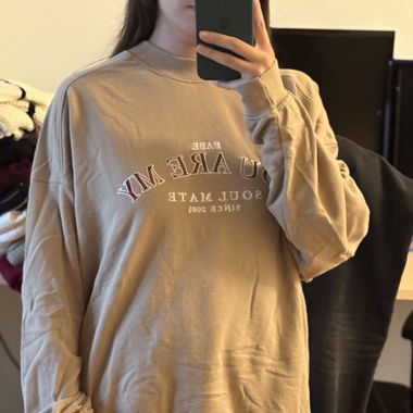 Beige sweater - Bershka - Size L