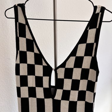 Robe motifs géométriques noir & blanc