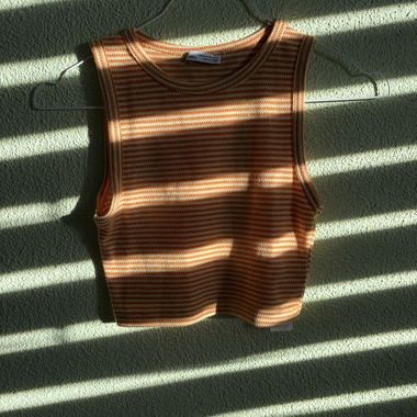 Top in maglia a righe