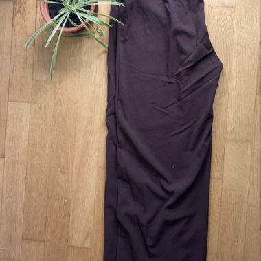 Brown fabric trousers