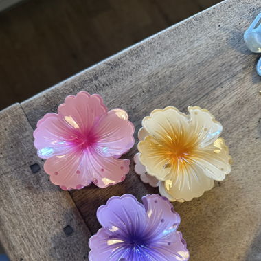 3 X y2k Flower Hair Clip 