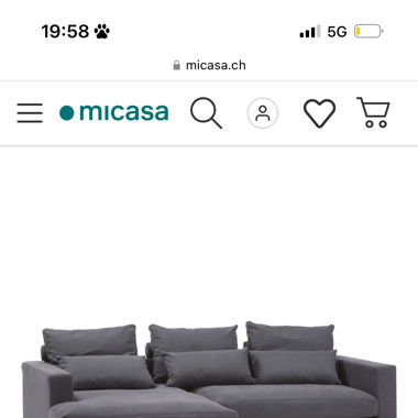 Sofa grau Micasa