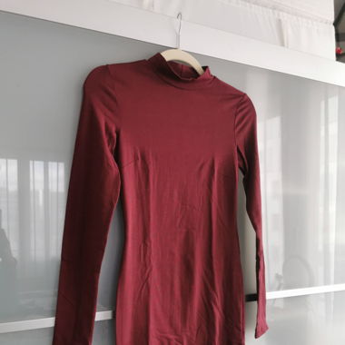 Langes Bodycon Kleid Violett