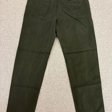Green chino trousers