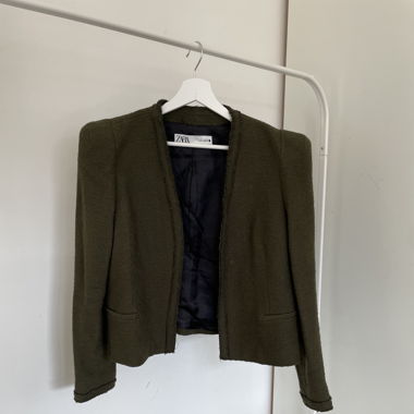 Zara power shoulder jacket