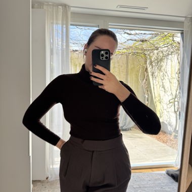 Brown Turtleneck Sweater