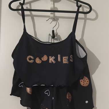 Pyjama deux pièces motif cookies