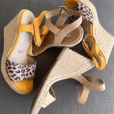 Steve Madden and Tamaris wedge sandals