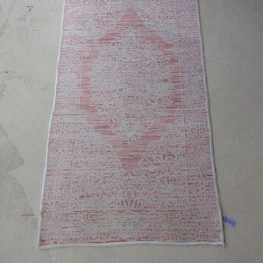 Tappeto reversibile rosa 80x160 cm