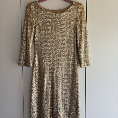 Pailletten Kleid Gold