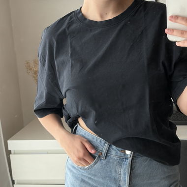 T-shirt noir Zara