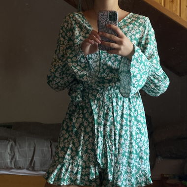 Robe fleurie verte FB Sister