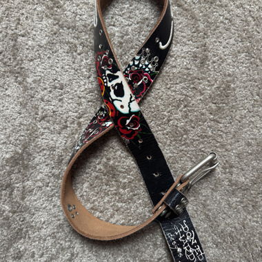 Cintura Ed Hardy vera pelle Y2K Taglia M