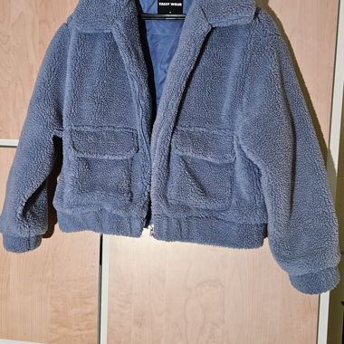 Giacca teddy blu