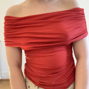 Schulterfreies Top