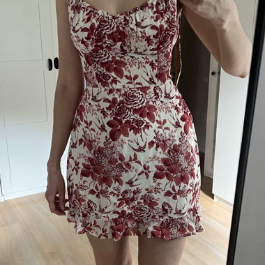 Robe Reformation motif Toile De Jouy 