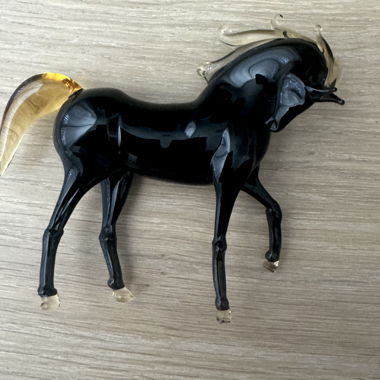 ORIGINALE VETRO DI MURANO Cavallo incl. marchiatura