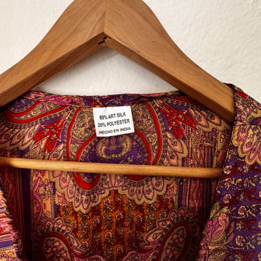 Cardigan enveloppant coloré