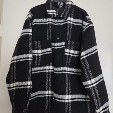 Giacca oversize a quadri H&M L