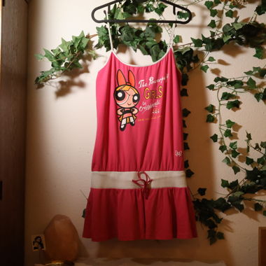 Vestito rosa vintage Powerpuff Girls dei primi anni 2000