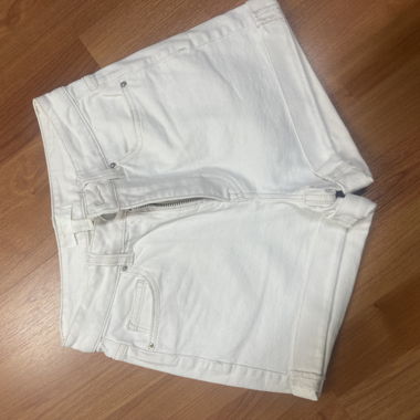 Weisser Jeans-Shorts