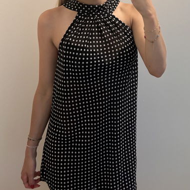 Strandkleid gepunktet und leicht
