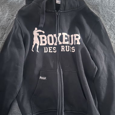 Felpa con cappuccio Boxeur Des Rues nera S