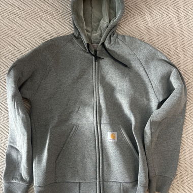 Hoodie zippé Carhartt gris