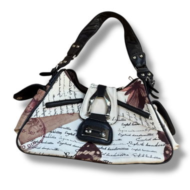Vintage Butterfly Designer-Handtasche aus Lederimitat