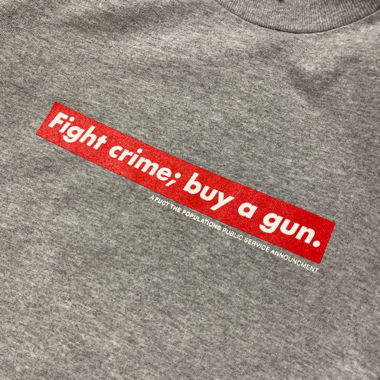 Fuct x FTP Fight Crime Buy a Gun Box Logo Tee