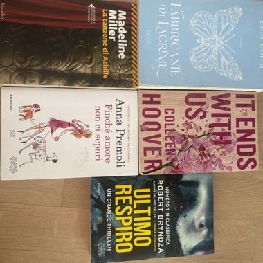 Lot de 5 livres en italien et anglais