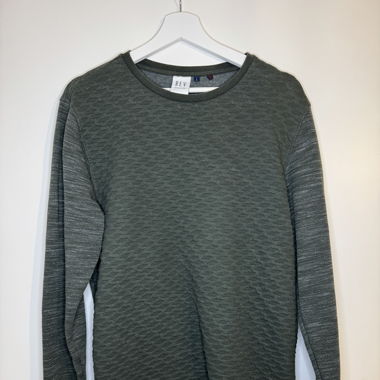 Pullover grün/weiss meliert