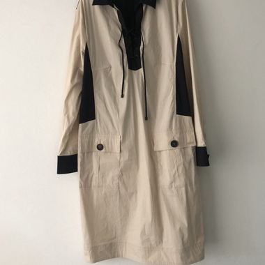 Sonia Bogner Beige and Black Dress