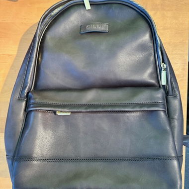 dunkelbrauner Leder Rucksack