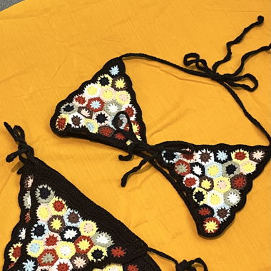 Handmade flower bikini