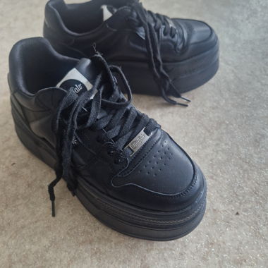 Black Buffalo Platform Sneakers