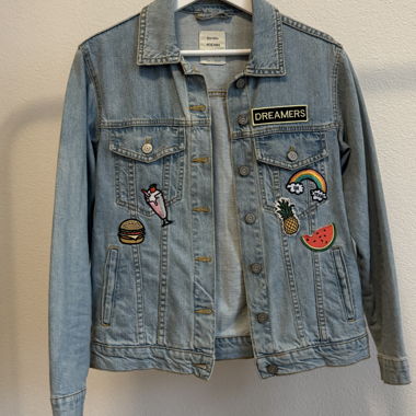 Jeansjacke für Jugendliche mit Patches