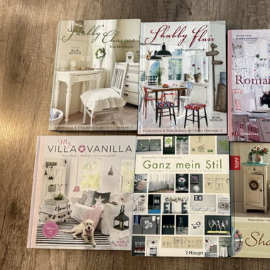 6 Deko Bücher Shabby Chic Landhaus Vintage