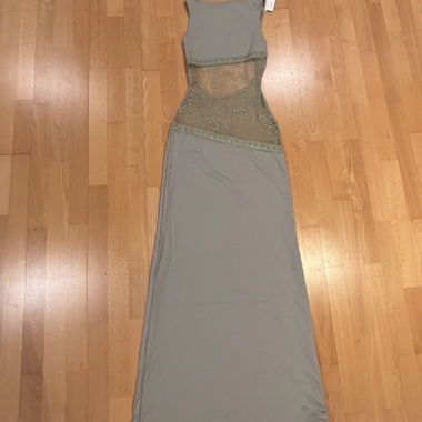 Abito lungo Peppermayo con cut-out in pizzo