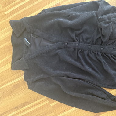 Glitzer Bluse mit Knöpfen