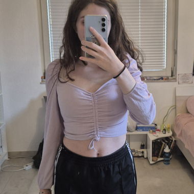 Crop top lilla