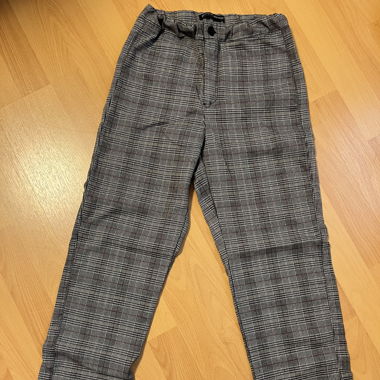 Brandy Melville Stoffhose grau kariert 