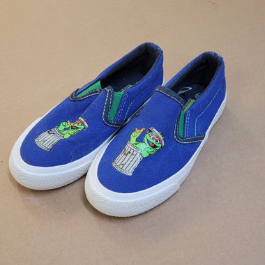 Chaussures slip-on pour enfants bleues
